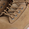 Scruffs Switchback 3 Safety Boot Stone Ã¢â‚¬â€œ close-up of laces, eyelets and upper material
