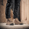 Scruffs Switchback 3 Safety Boot Stone ÃƒÂ¢Ã¢â€šÂ¬Ã¢â‚¬Å“ stone safety boots worn standing indoors on site