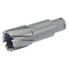 HMT CarbideMax 55 TCT Magnet Broach Cutter – silver annular cutter with fluted cutting edges on white background