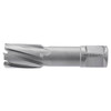 HMT CarbideMax 55 TCT Magnet Broach Cutter – silver annular cutter with fluted cutting edges on white background