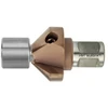 HMT MultiSink Pilot - Metric – silver magnetic drill adaptor, arbor or taper sleeve shown on white background