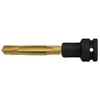 Gold HMT VersaDrive imperial drill tap fitted to black impact socket adaptor