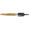Gold tapered Impact Reamer connected to long drive adaptor