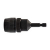 Black Rapid-Lock quarter-inch hex impact driver adaptor with knurled collar
