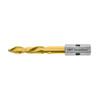 HMT VersaDrive STAKIT ETOP4 Impact Starter Kit showing gold drill-and-tap bit with silver hex shank