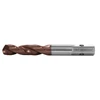 Single brown ULTRA imperial coated drill bit on white background