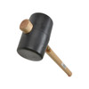 Thor 957 heavy duty black rubber mallet with 90mm head and 1200g weight