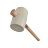 Thor 957W heavy duty white rubber mallet with 90mm head and 1350g weight for non-marking applications