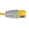 Defender Extension Lead Yellow 2.5mm2 16A 25m 110V