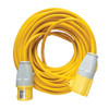 Defender Extension Lead Yellow 2.5mm2 16A 25m 110V