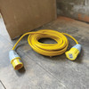Defender Extension Lead Yellow 2.5mm2 16A 14m 110V