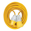 Defender Extension Lead Yellow 2.5mm2 16A 14m 110V