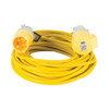Defender Extension Lead Yellow 1.5mm2 16A 14m 110V