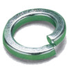 1/4" Square Section split spring washer bright zinc plated