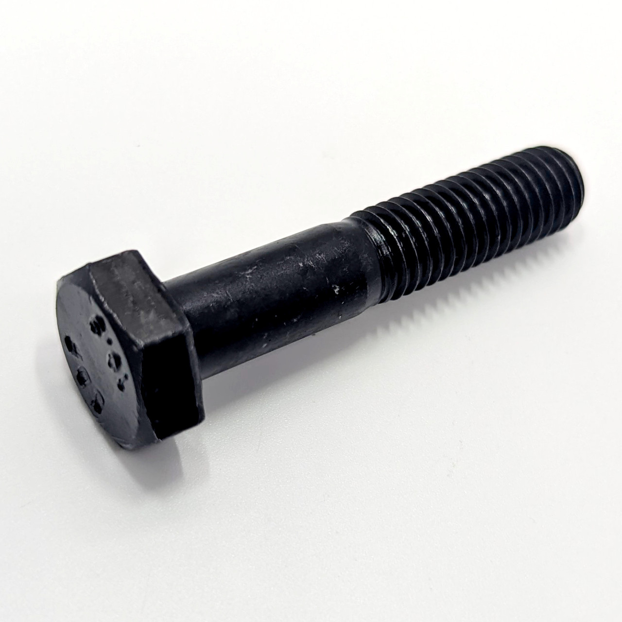 M24 x 120mm Grade 10.9 Self Colour Set Bolt Hex Bolt side view showing thread and hex head