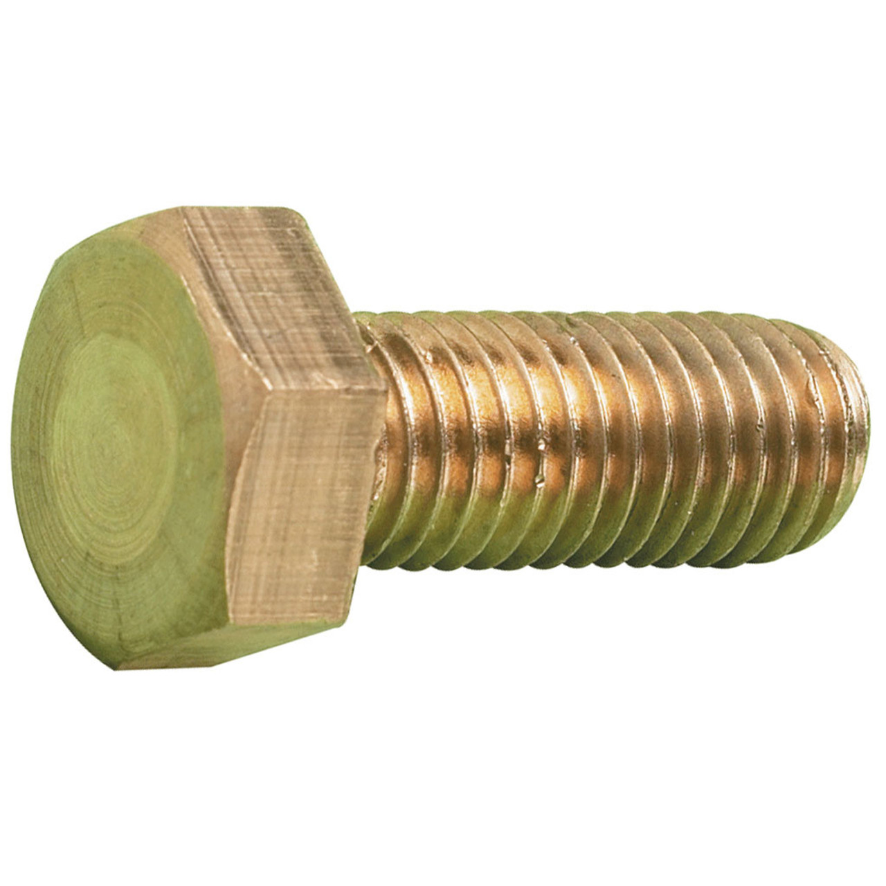 M8 x 75mm Hexagon Setscrew DIN 933 Brass