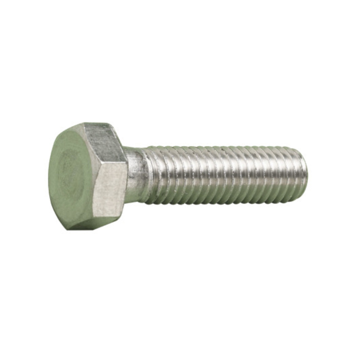 Hexagon Head set screw DIN 933 Stainless Steel A2 M12 x 70mm, single set screw in side profile showing the fully threaded shaft