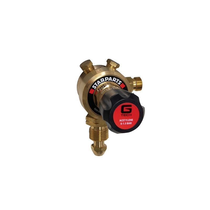 Single Stage Acetylene Plugged Regulator 25 Bar from Oneweld Supplies.