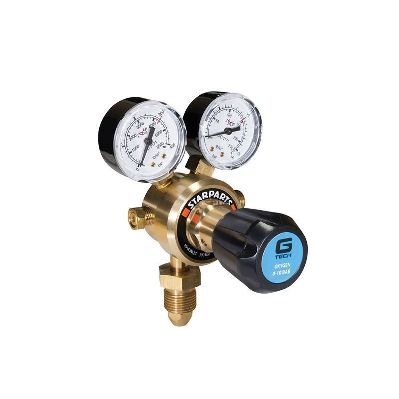 Single Stage 2 Gauge Oxygen Regulator 300 Bar from Oneweld Supplies.