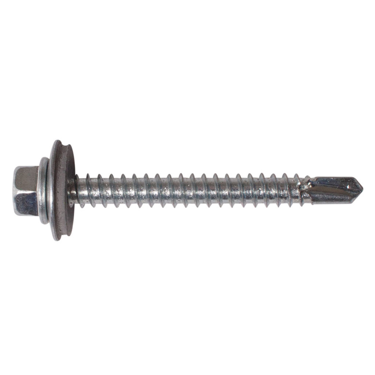 5.5 x 38 Self Drilling Screw C/W Washer Zinc Plated Din7504K Light Section