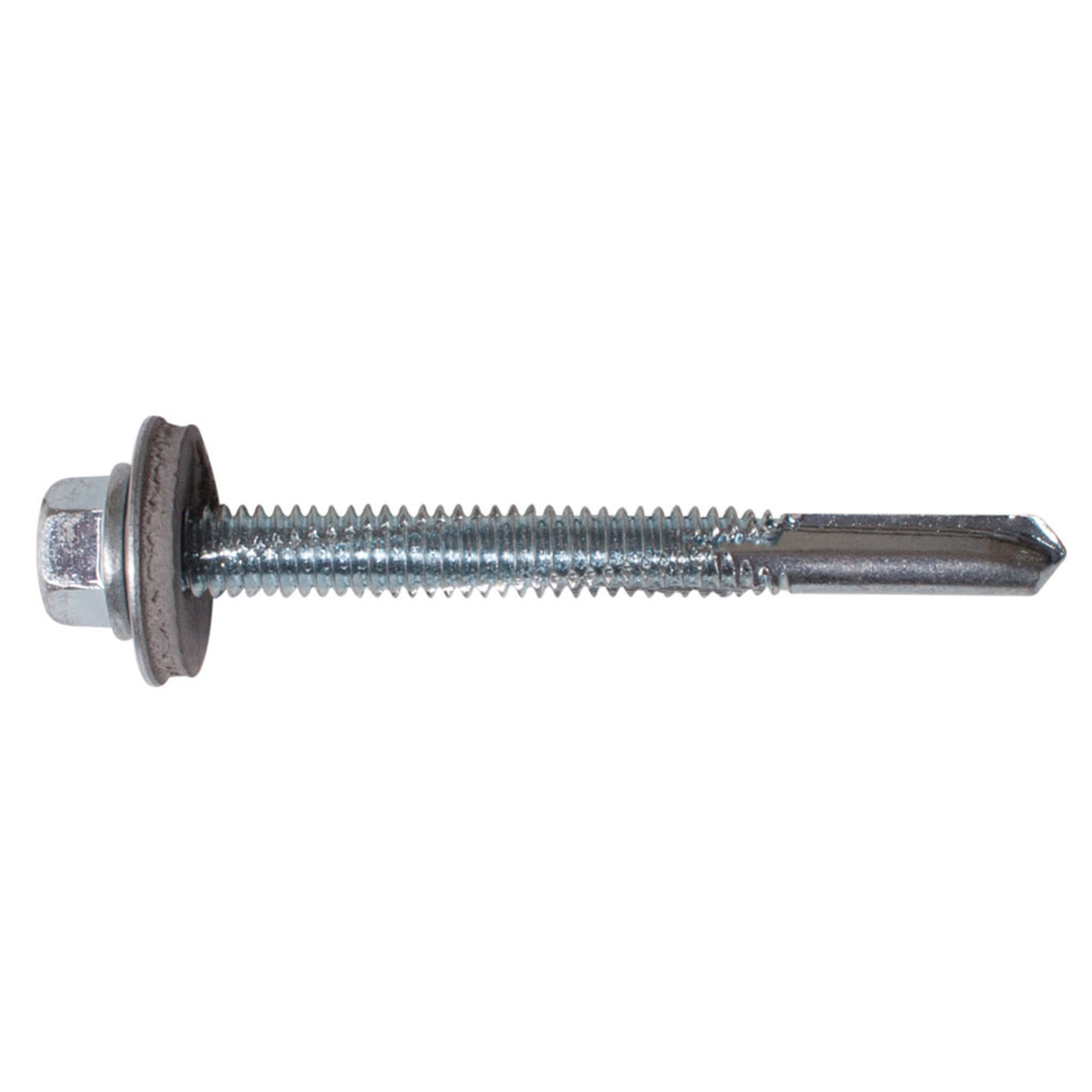 5.5 x 65 Self Drilling Screw C/W Washer Zinc Plated Din7504K Heavy Section