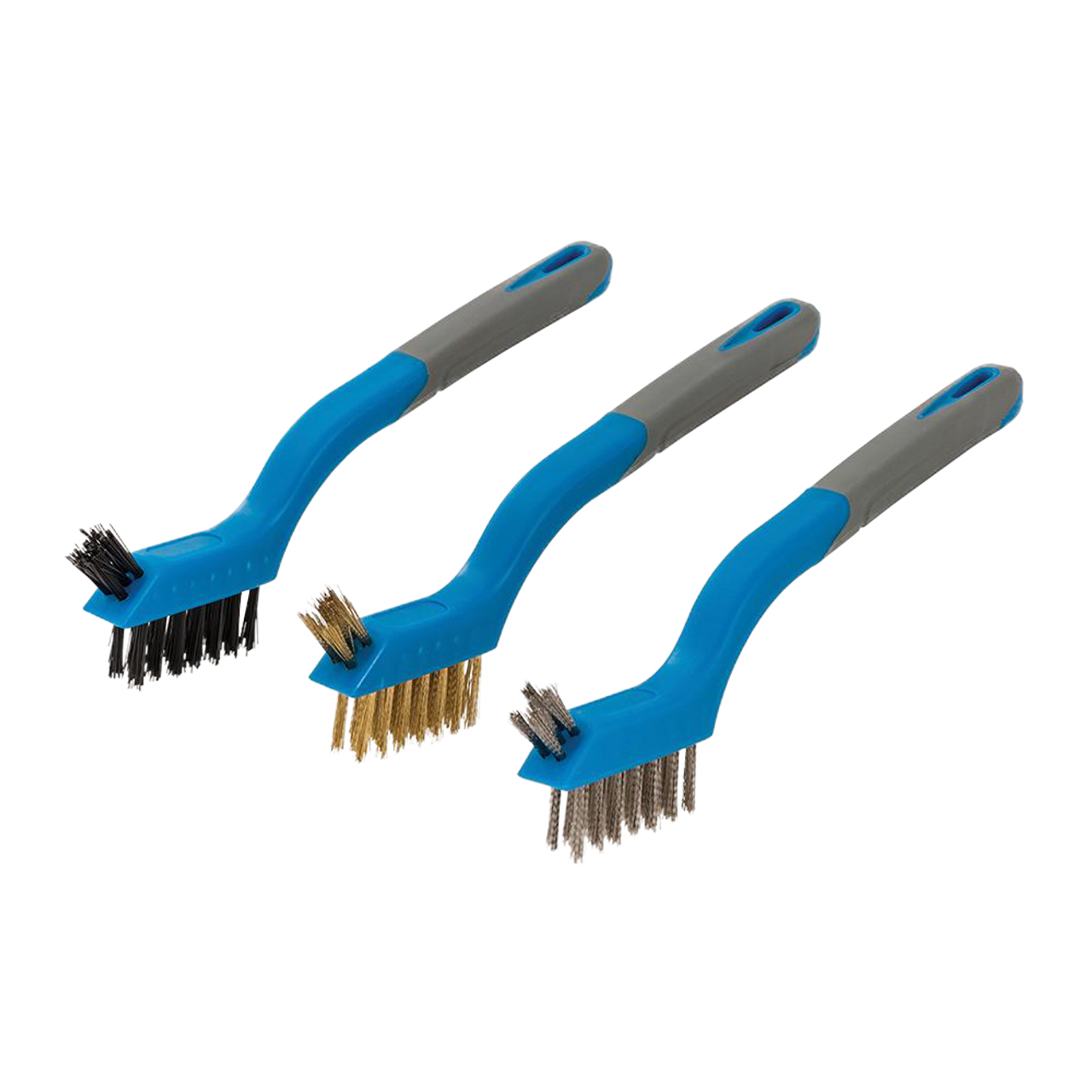 Silverline Mini Wire Brush Set 3pce - 175mm from Oneweld Supplies.