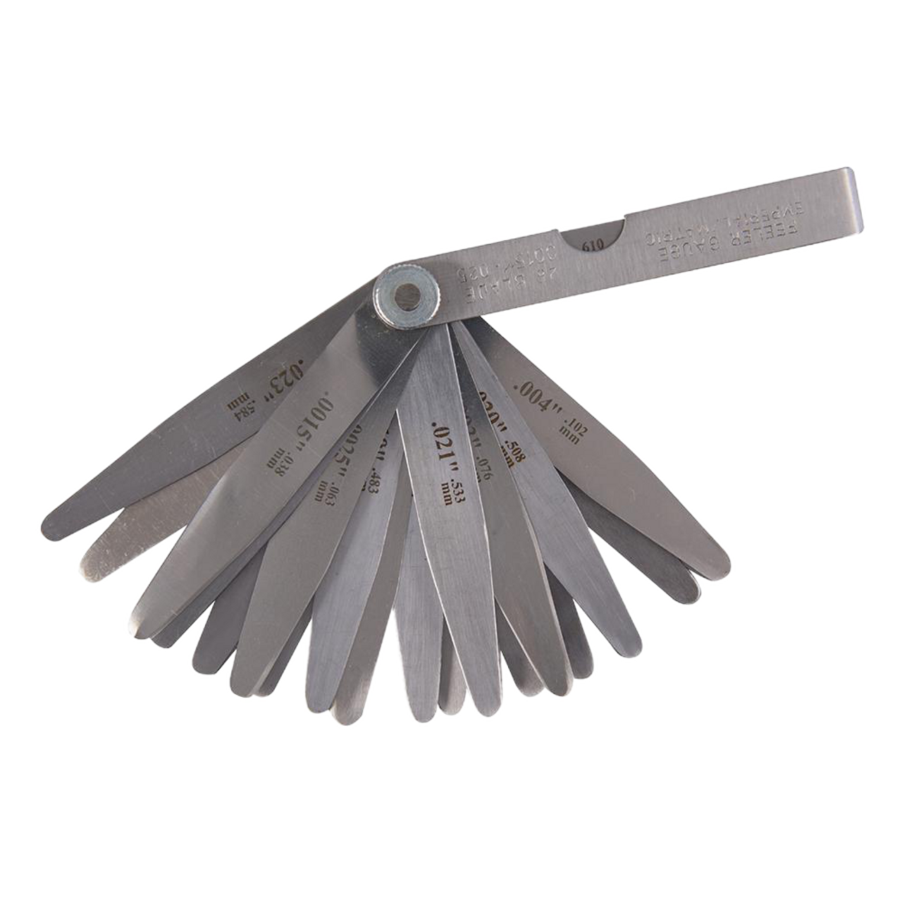 Silverline Feeler Gauge - 26 Leaves (0.051 - 0.635mm) from Oneweld Supplies.