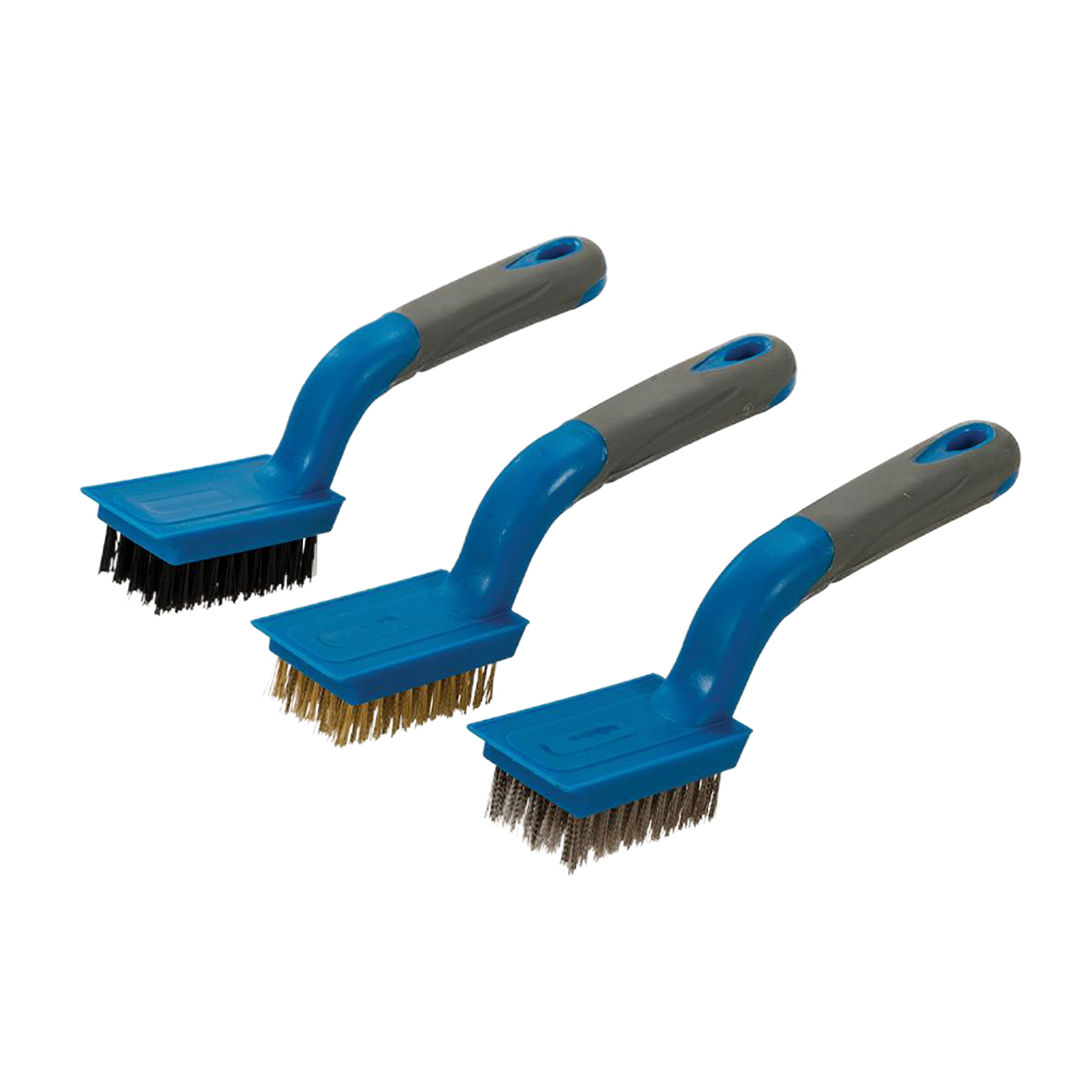 Silverline Medium Wire Brush Set 3pce - 5 Row from Oneweld Supplies.