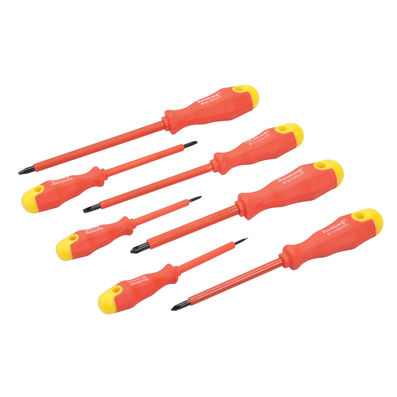 Silverline Insulated Soft-Grip Screwdriver Set 7pce - 7pce from Oneweld Supplies.