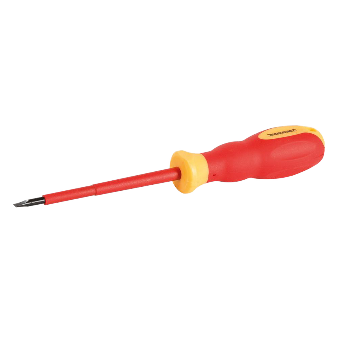 Silverline VDE Soft-Grip Electricians Screwdriver Slotted - 0.8 x 4 x 100mm from Oneweld Supplies.