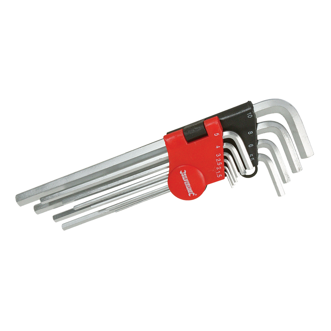 Silverline Expert Hex Key Metric Set 10pce - 1.5 - 10mm from Oneweld Supplies.