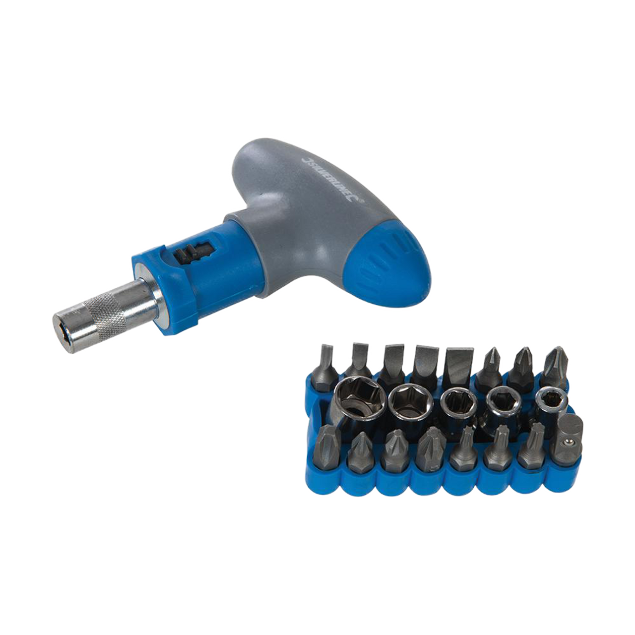 Silverline T-Handle Ratchet Screwdriver Set 22pce - 22pce from Oneweld Supplies.