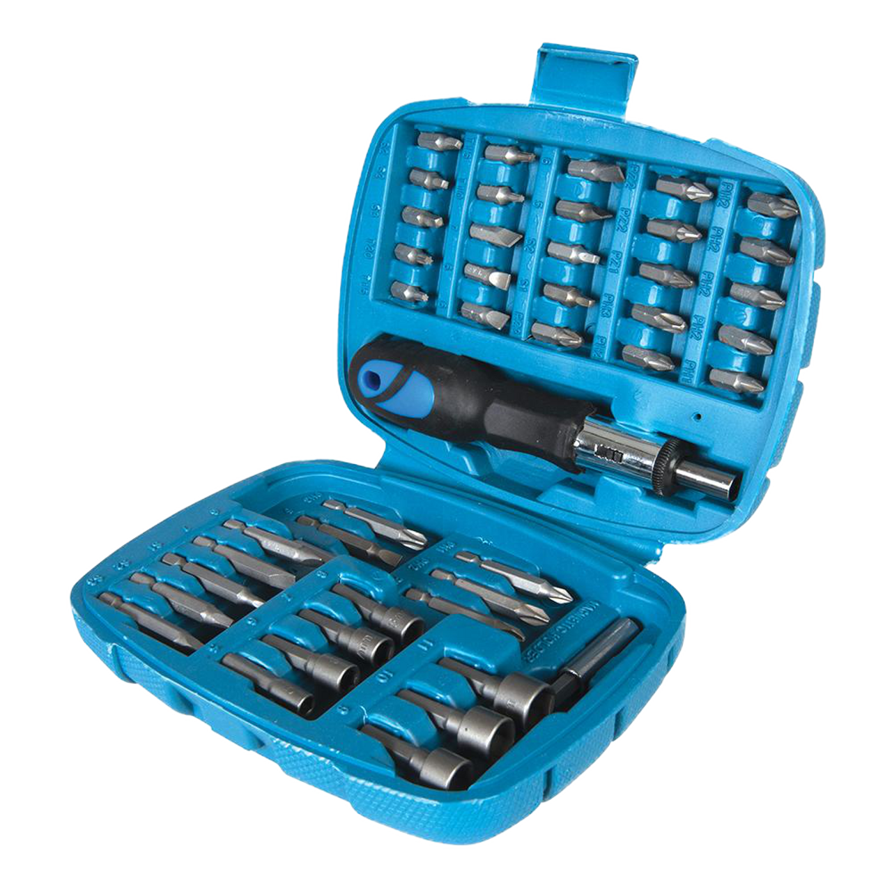 Silverline Ratchet Screwdriver Bit & Socket Set 45pce - 45pce from Oneweld Supplies.