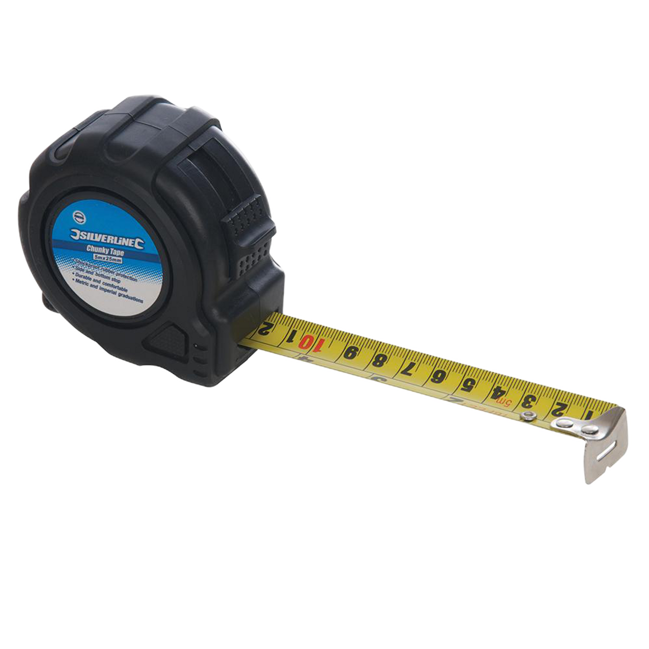 Silverline Chunky Tape - 5m / 16ft x 25mm from Oneweld Supplies.