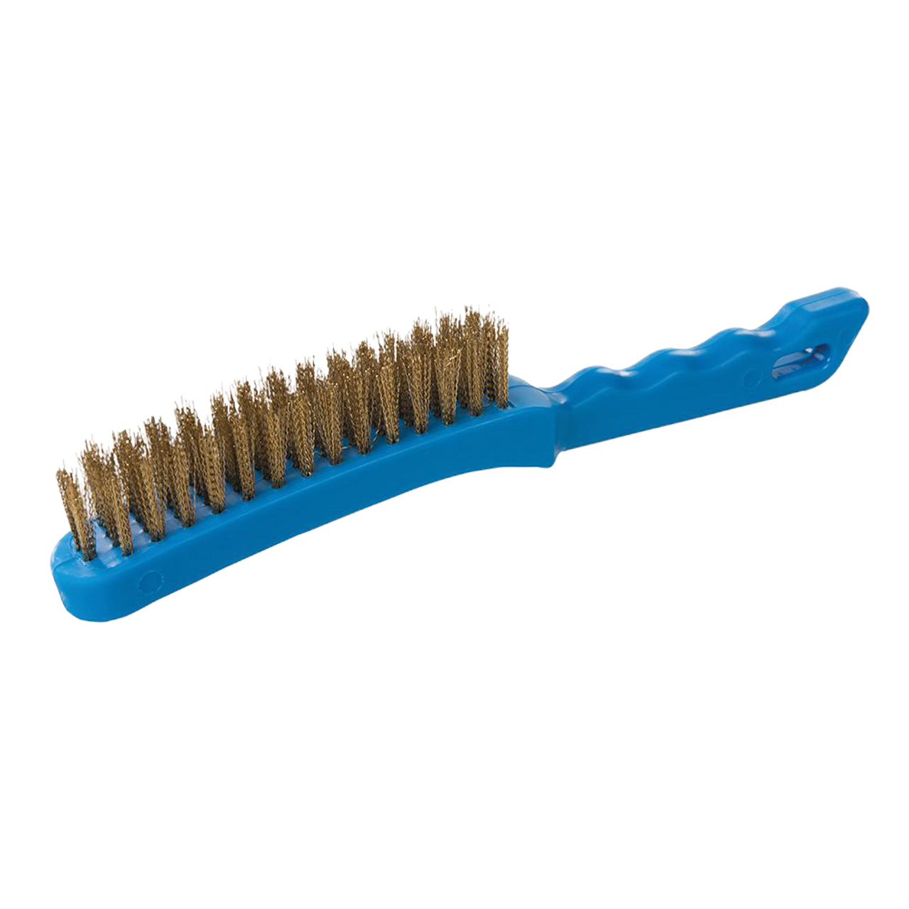 Silverline Brassed Wire Brush Plastic - 4 Row from Oneweld Supplies.