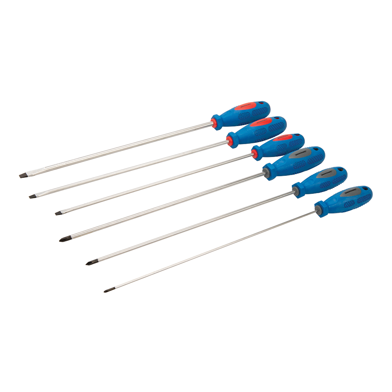 Silverline Extra-Long Screwdriver Set 6pce - 6pce from Oneweld Supplies.