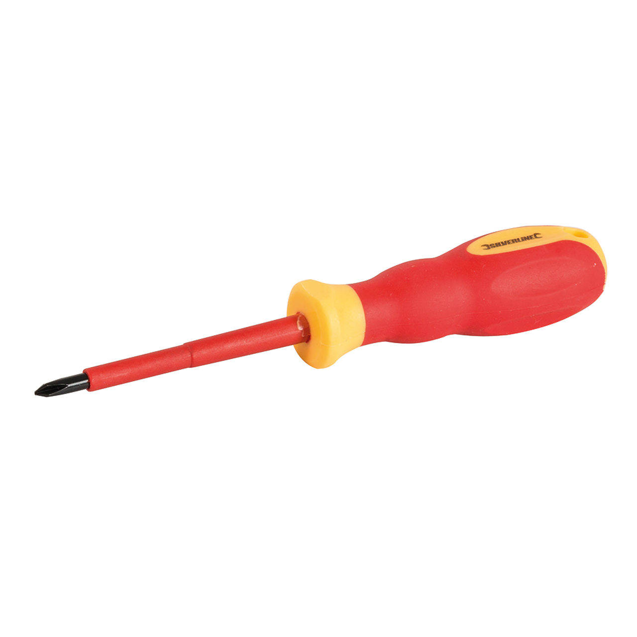 Silverline VDE Soft-Grip Electricians Screwdriver Phillips - PH1 x 80mm from Oneweld Supplies.