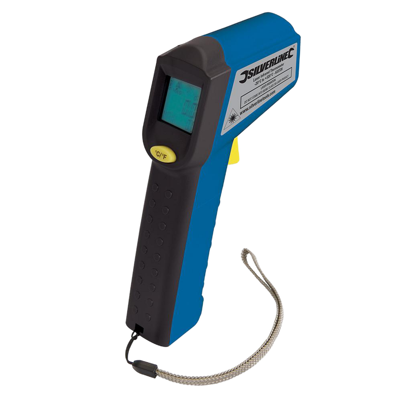 Silverline Laser Infrared Thermometer - -38°C to +520°C from Oneweld Supplies.