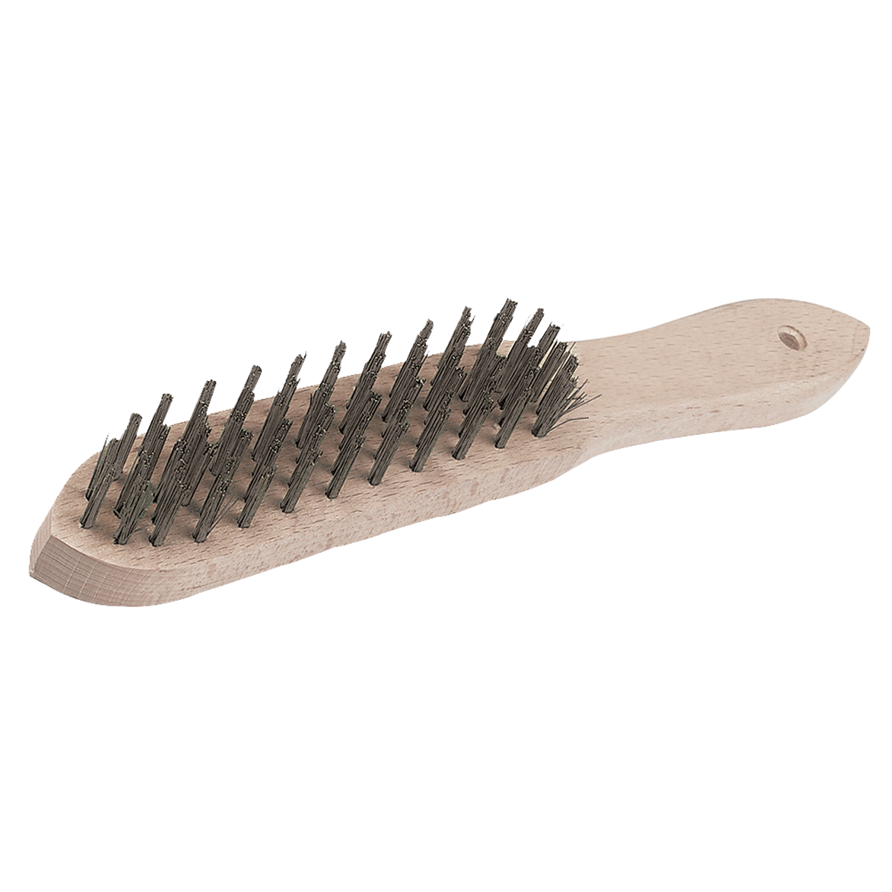 Silverline Heavy Duty Wire Brush - 4 Row from Oneweld Supplies.