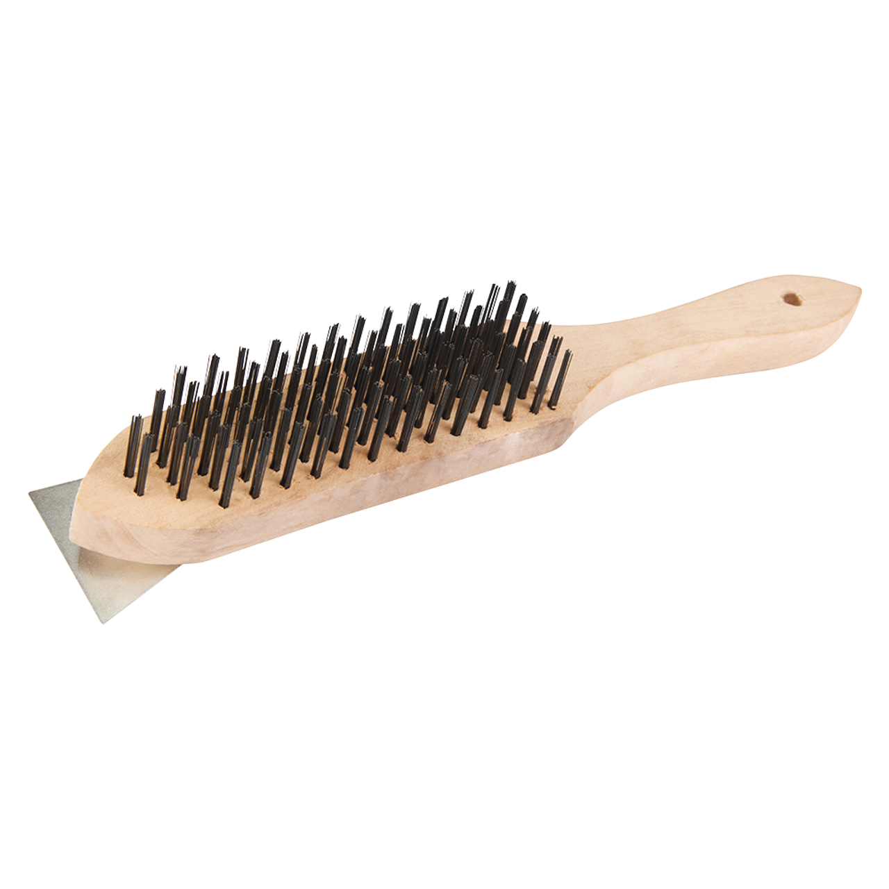 Silverline Wooden Wire Brush & Scraper - 6 Row from Oneweld Supplies.
