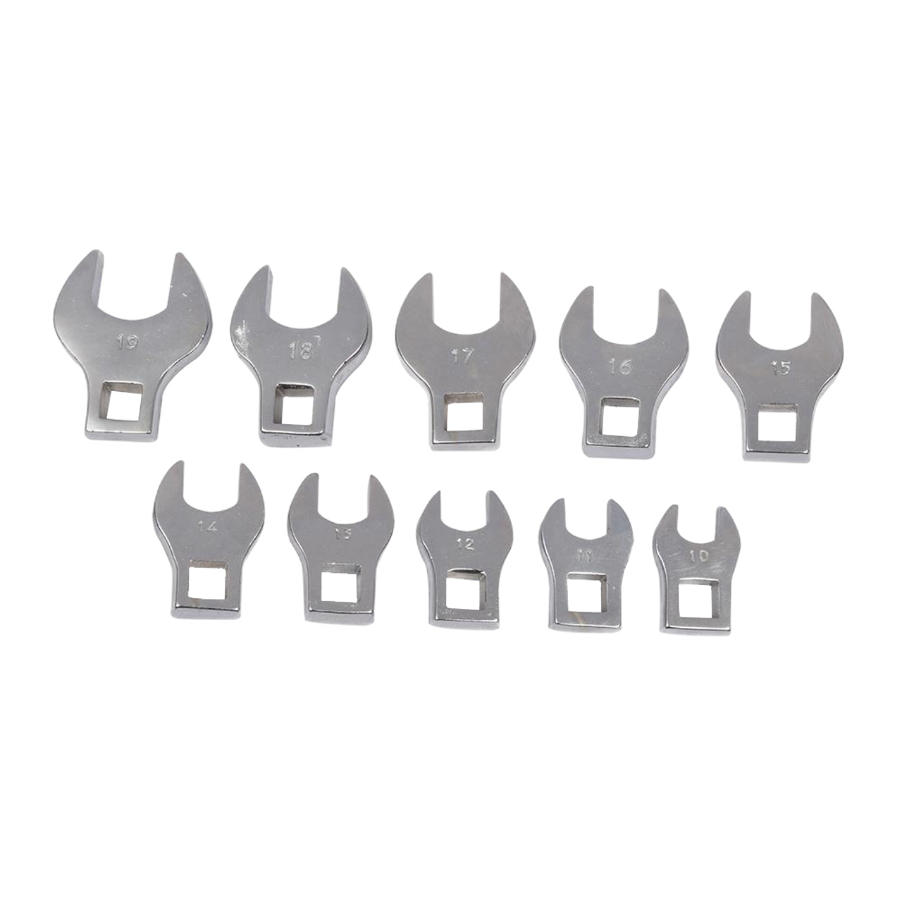 Silverline Crows Foot Spanner Set 10pce - 10 - 19mm from Oneweld Supplies.