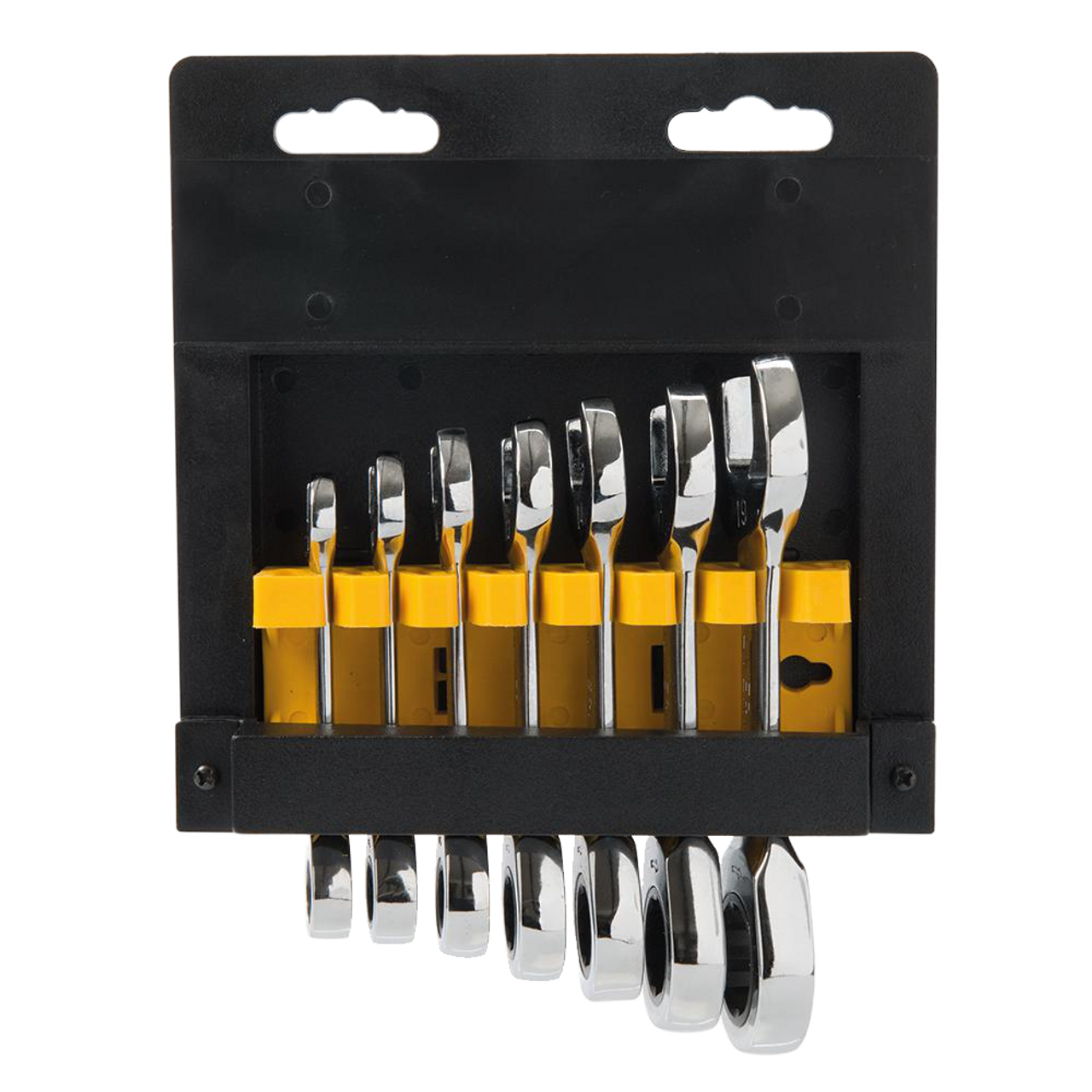 Silverline Stubby Ratchet Spanner Set 7pce - 8 - 19mm from Oneweld Supplies.