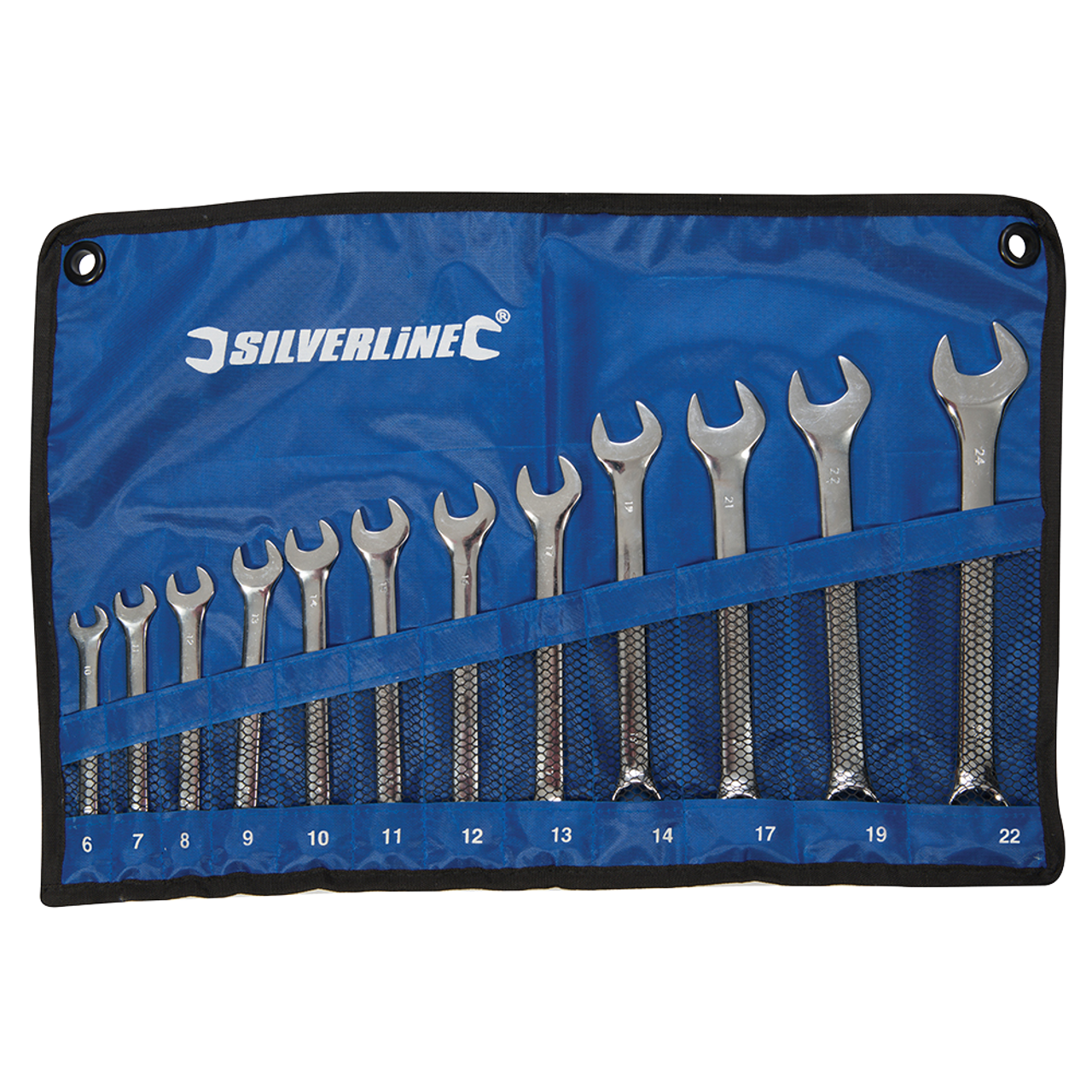 Silverline Combination Spanner Set 12pce - 6 - 22mm from Oneweld Supplies.