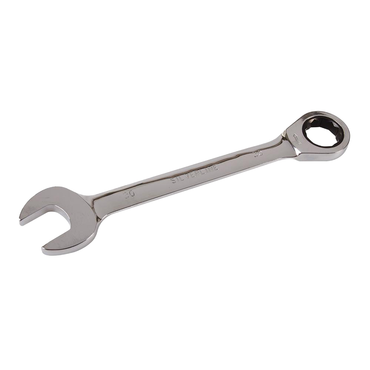 Silverline Fixed Head Ratchet Spanner - 30mm from Oneweld Supplies.