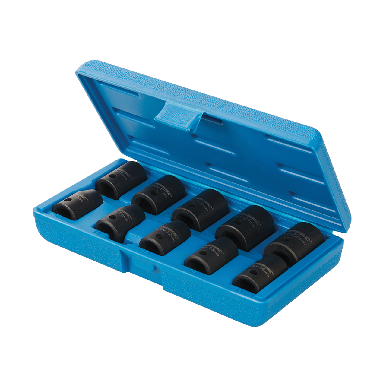 Silverline Impact Socket Set 1/2" Drive 6pt Metric 10pce - 10 - 22mm from Oneweld Supplies.