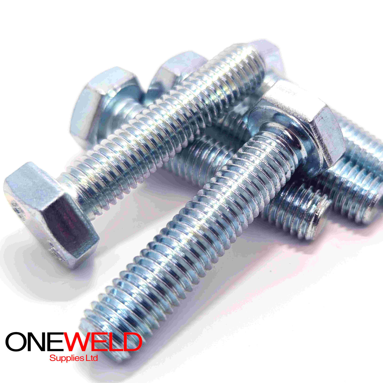 M30 x 160mm Fully Threaded Set Screw Grade 8.8 Zinc Plated High Tensile Bolt