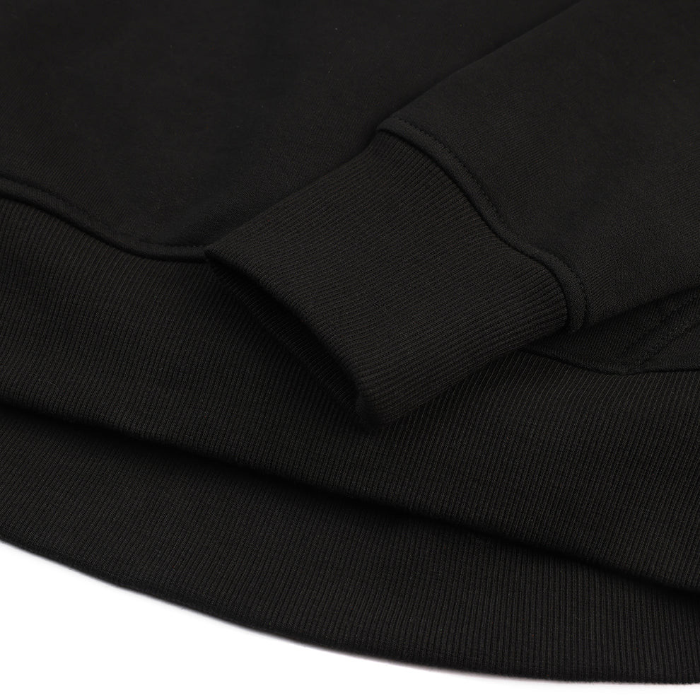 Scruffs Women's Tamworth Logo Hoodie close-up showing ribbed cuff and hem