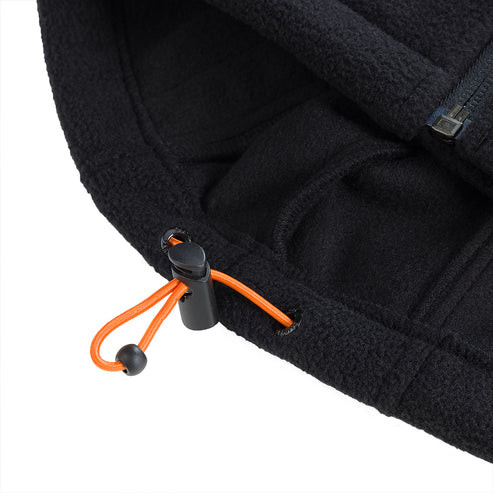 Scruffs Abratect Fleece close-up showing adjustable hem with orange drawcord and toggle
