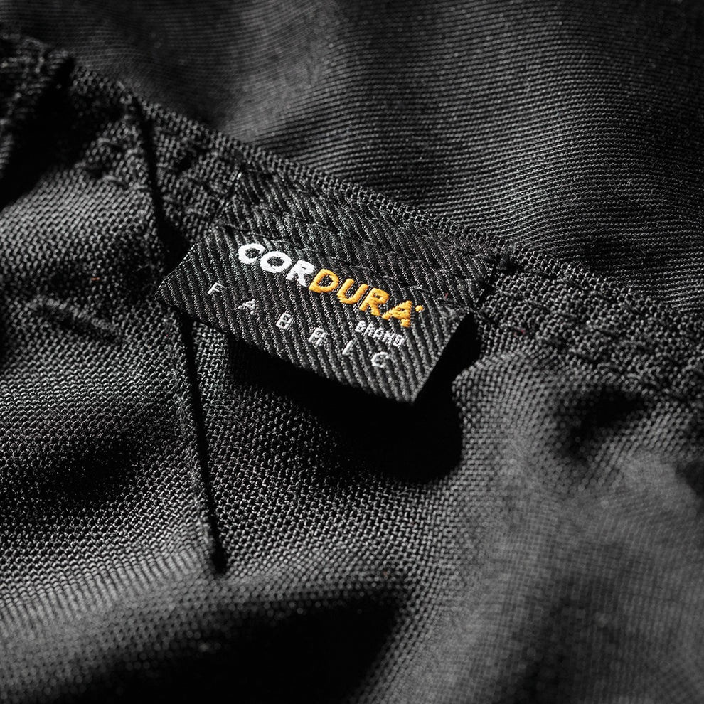 Scruffs Trade Flex Trousers close-up showing CORDURA reinforced fabric detail