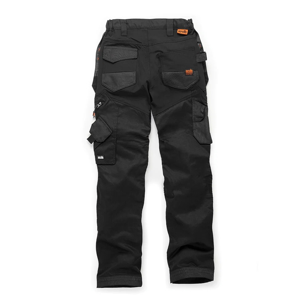 Scruffs Womens Trade Flex Holster Trousers black rear product view
